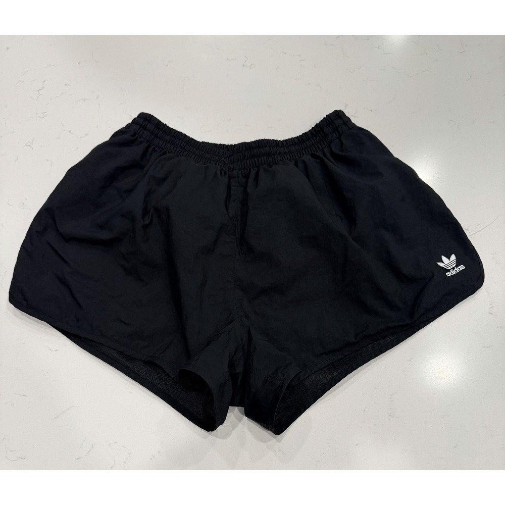Adidas Originals Trefoil Woven Shorts GN2885  Black Women's Size Large Shorts